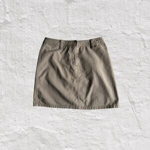 MODA INTERNATIONAL Women's 4 100% Cotton Khaki Skirt